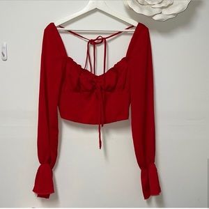 TIGER MIST OCHA CROP TOP SIZE L